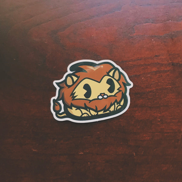Lion Poo Sticker