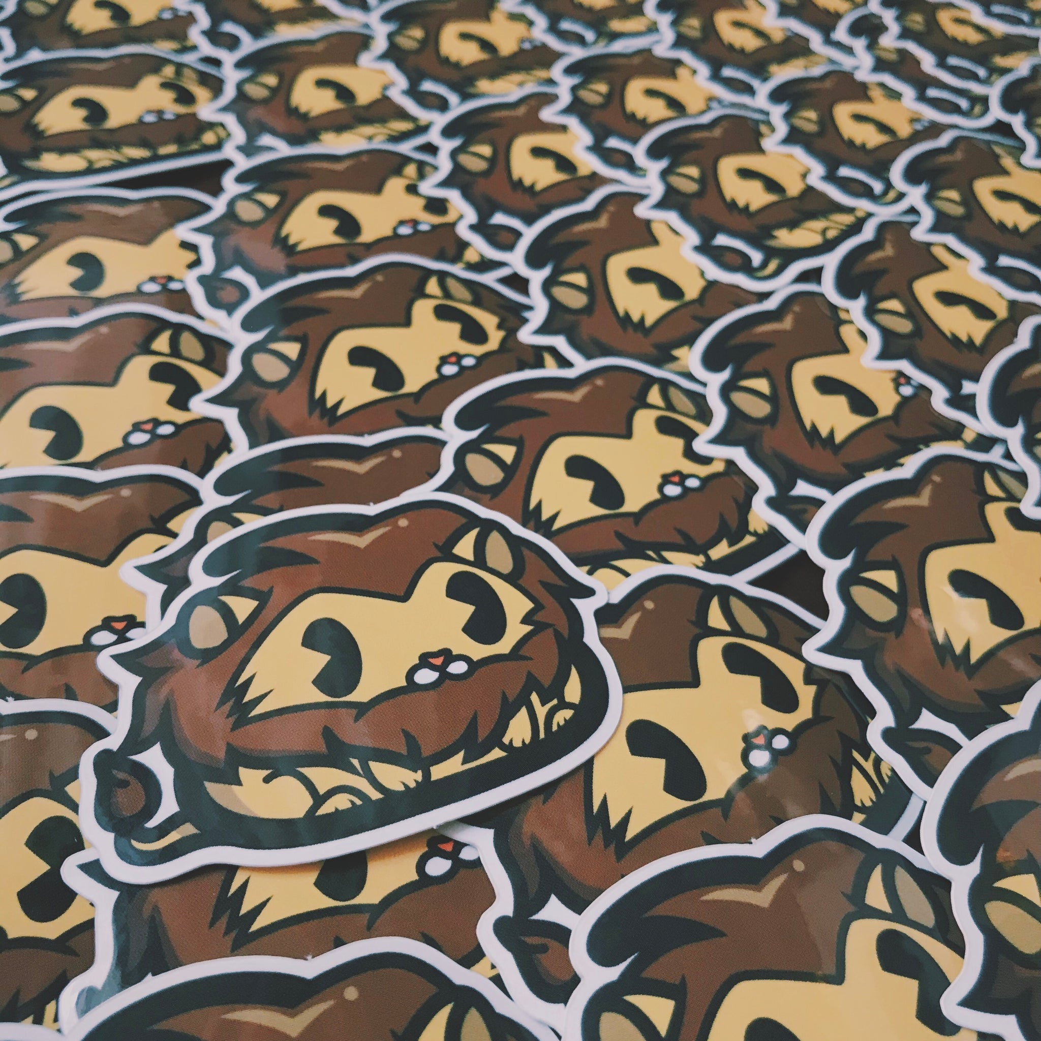 Lion Poo Sticker