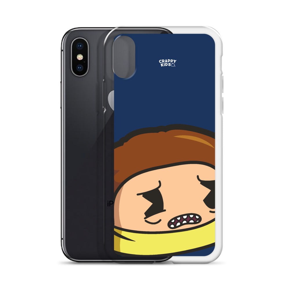 Morty Poo (Blue) iPhone Case