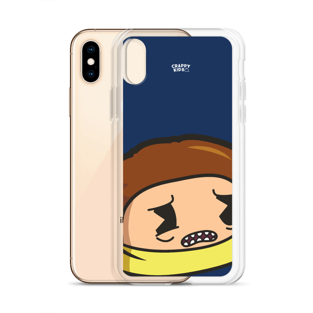 Morty Poo (Blue) iPhone Case