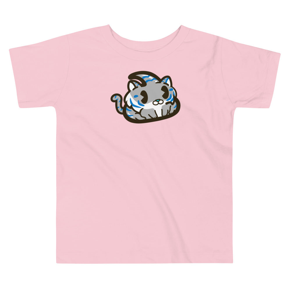 Grey Tiger Toddler Short Sleeve Tee