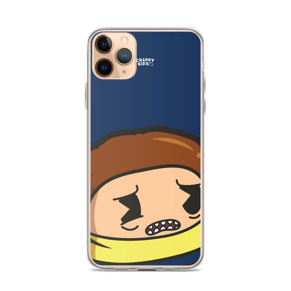 Morty Poo (Blue) iPhone Case