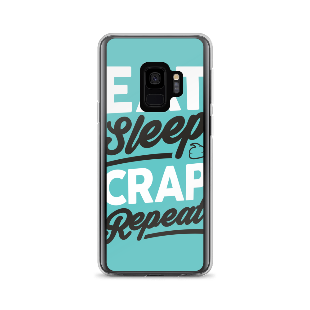 Eat Sleep Crap Repeat (Teal) Samsung Case