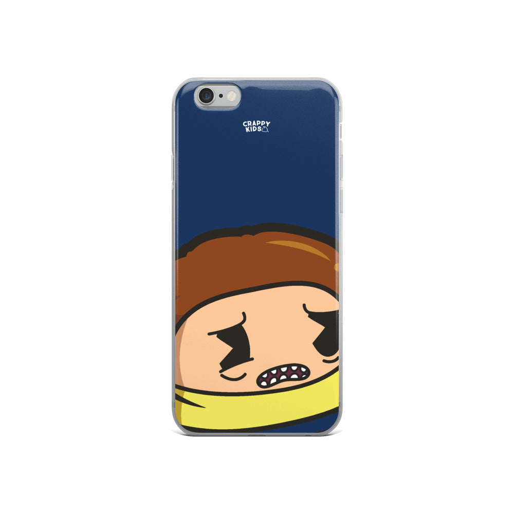 Morty Poo (Blue) iPhone Case