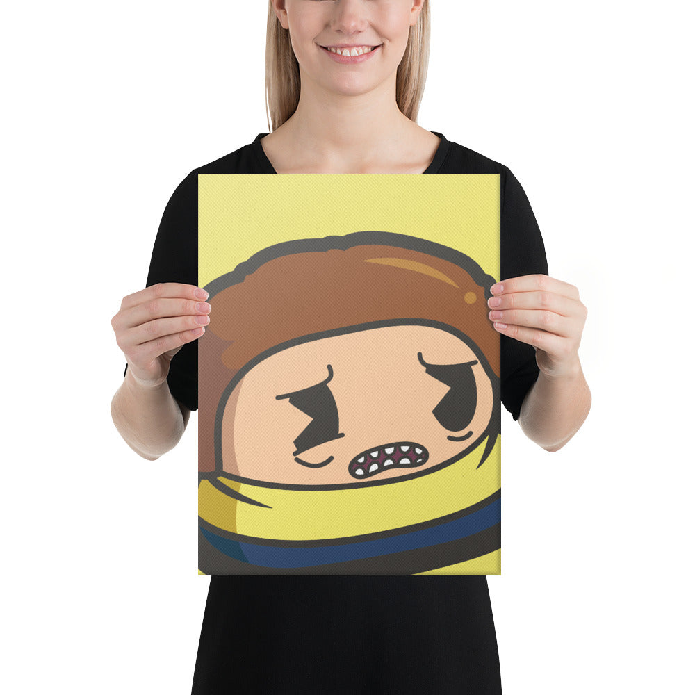 Morty Poo 12x16 Canvas Print