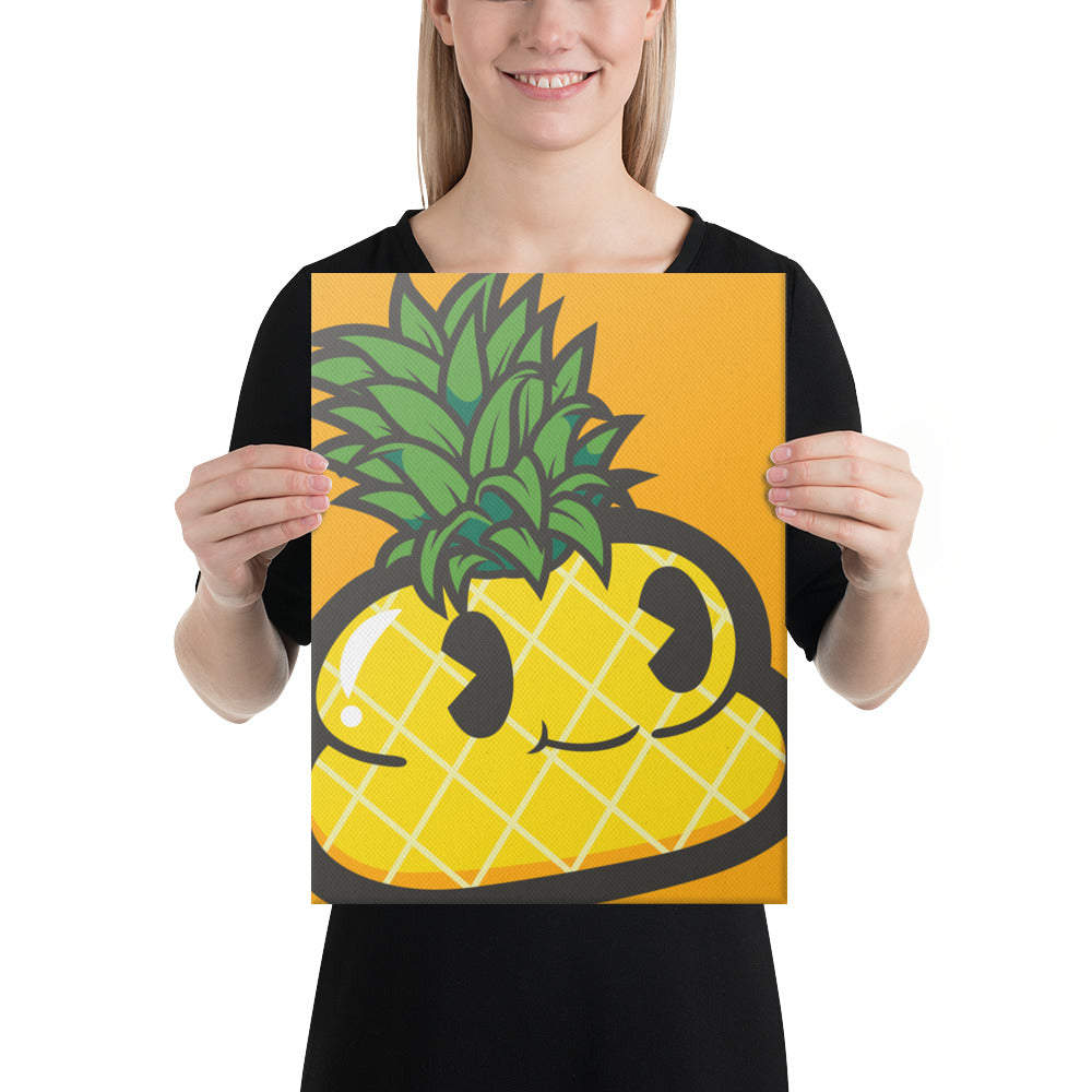 Pineapple Andre 12x 16 Canvas Print