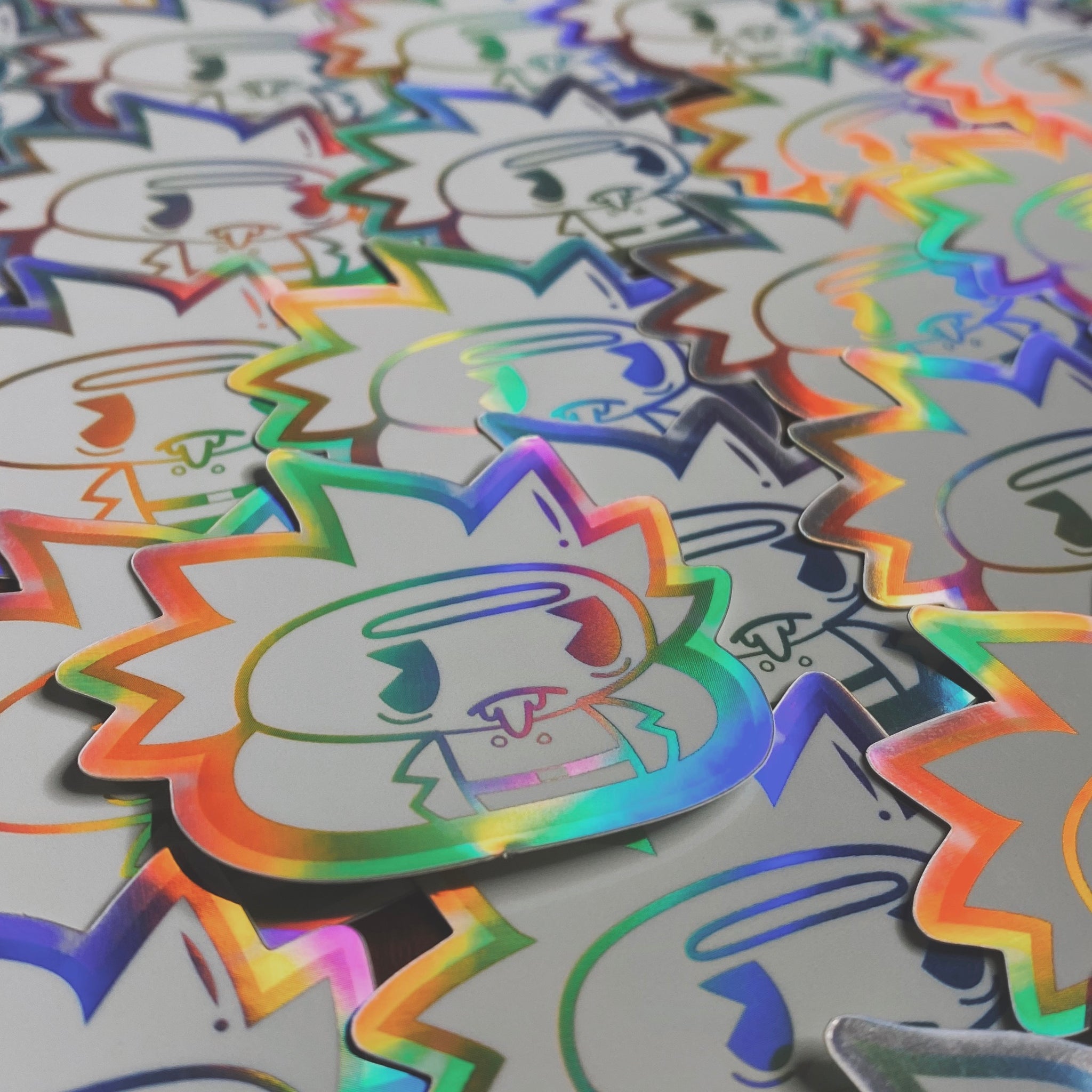 Rick Poo Rainbow Rare Sticker (Limited to 50)