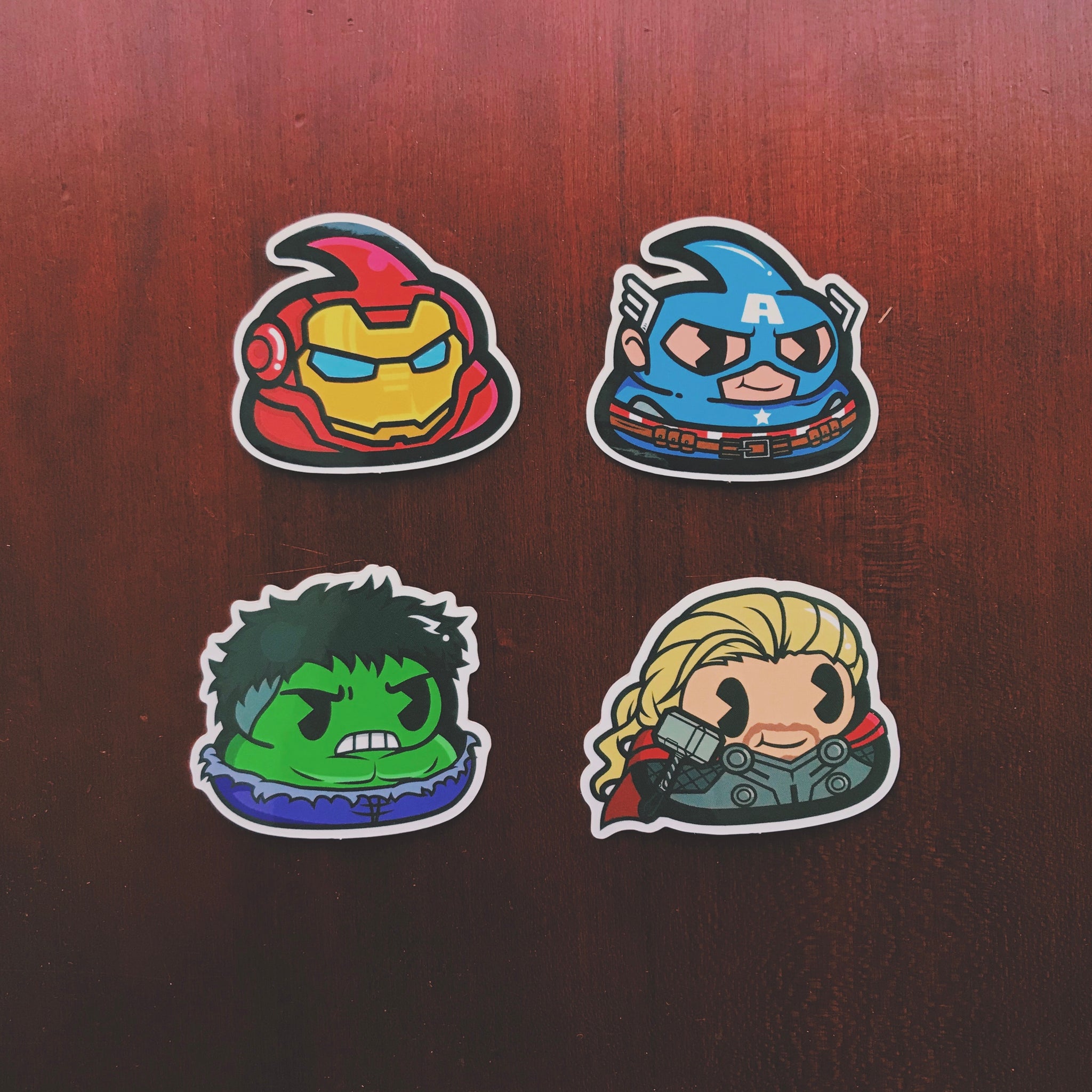Poovengers Series Sticker Pack