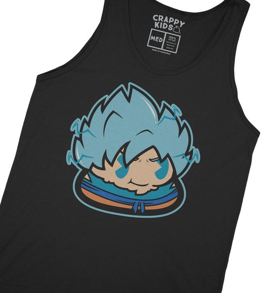 SS Blue Andre Black Tank Top