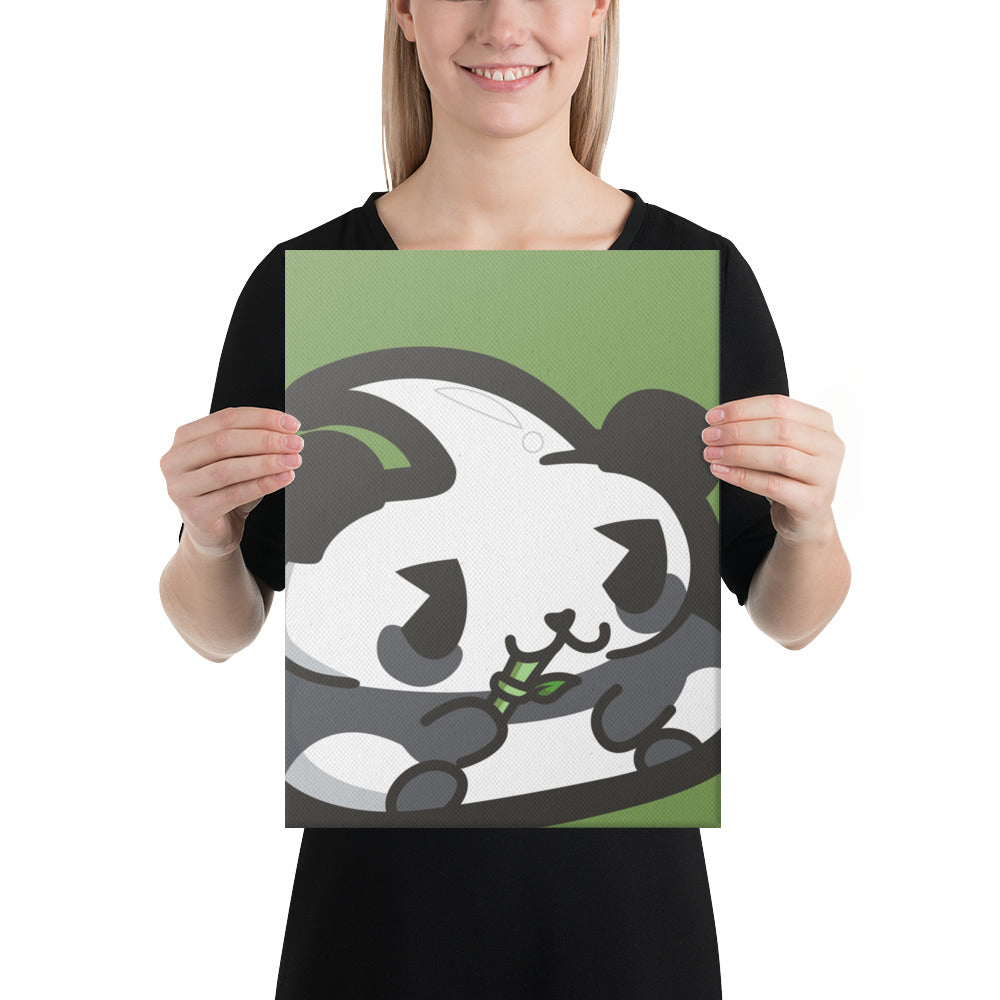 Panda Poo 12x16 Canvas Print